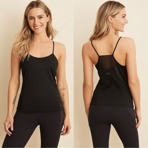 PUMA Woman’s Black Mesh-Back Cami Tank Top – Size Small